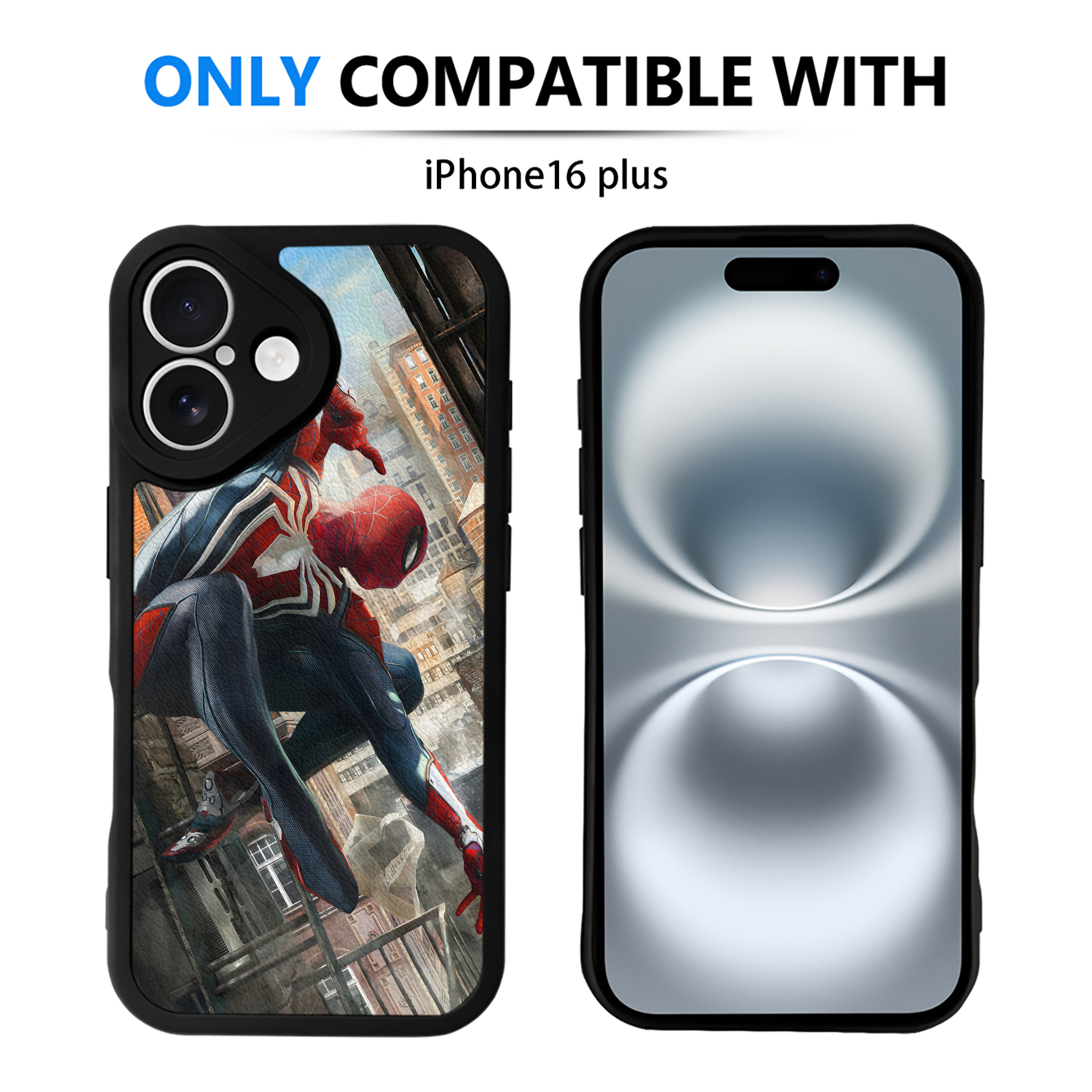 （画像用） アベンジャーズ The Avengers 【iPhone 16シリーズ対応】シリコンスマホケース（レザー調） 材質：シリコン